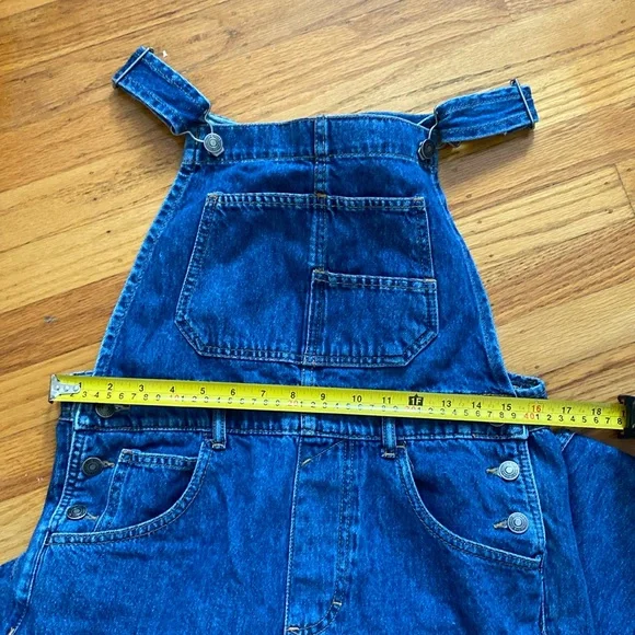 NWOT Free People Ziggy Medium Blue Denim Overalls - Picture 11 of 11